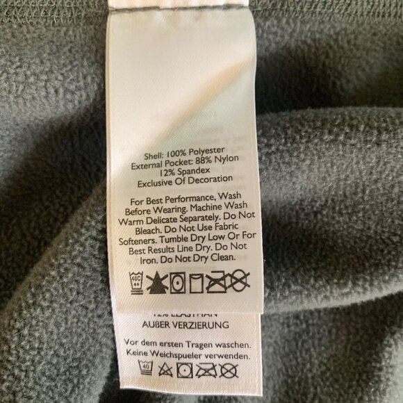 Eddie Bauer Polartec Gray Blue Fleece Long Sleeve Pullover Sweater Size XL - Picture 4 of 9